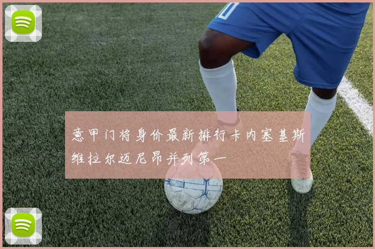 意甲门将身价最新排行卡内塞基斯维拉尔迈尼昂并列第一